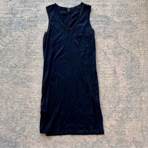 J. Crew Black Cotton Sleeveless Dress
